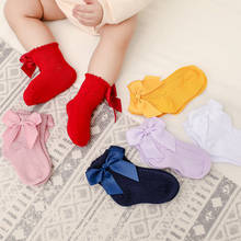 2021 New Spring And Summer Children's Socks Bow Hollow Dress Soft Socks European and American Style for 0-3years Baby Boys Girls 2024 - buy cheap