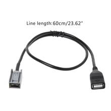 Aux USB Cable Adapter Female Port Extension Wire for Honda Civic Jazz CR-V 2024 - buy cheap