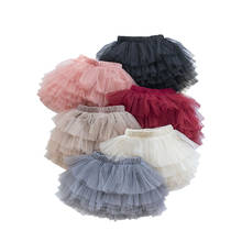 Fashion Girls Tutu Fluffy Skirt Princess Ballet Dance Tutu Mesh Skirt Kids Cake Skirt Cute Girls Clothes DT081 2024 - buy cheap