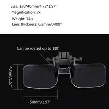 2X Glasses Style Magnifier Magnifying Glass with Clip For Reading 2024 - buy cheap