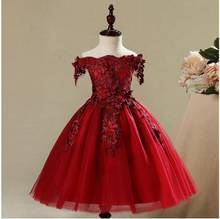 Red Tulle Dress for Baby Christening Gown 1 st Birthday Party Girl Baby Baptism Gown Toddler Infant Princess Wedding Vestido 2024 - buy cheap