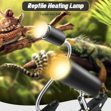 25 Вт 50 Вт 75 Вт лампа для рептилий UVA + UVB 3,0 лампа с зажимом, держатель для лампы, нагревательная лампа, черепаха, черепахи, греется лампа, светильник, комплект 2024 - купить недорого