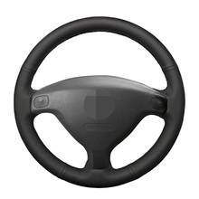 Funda de cuero genuino para volante de coche, accesorio negro suave cosido a mano para Buick Sail Opel Astra G H 1998-2007 Opel 2024 - compra barato