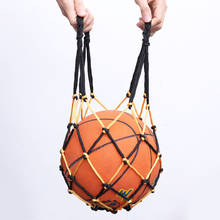 Heavy Duty Basketball Bag Drawstring Ball Mesh Net Nylon Soccer Carrier Mesh Net Bag Drawstring Storage Bag for Basketball 2024 - купить недорого