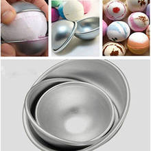 10Pcs/lot Cake Mold 3D Aluminum Alloy Ball Sphere Bath Bomb Mold Cake Baking Pastry Mould 4.5 x 2cm 5.5 x 2.5cm 6.5 x 3cm 2024 - buy cheap