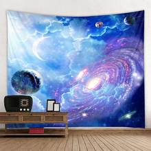 Cosmic Starry sky Decor Psychedelic Tapestry Wall Hanging Indian Mandala Tapestry Hippie Tapestry Boho Wall Cloth 95x73cm 2024 - buy cheap