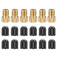 HOT 6PCS Presta Valve Adaptors, Convert Presta to Schrader Adapter for Bike, Inflate Tire Using Standard Pump 2024 - buy cheap