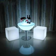 Asiento de cubo impermeable para exteriores, silla LED recargable RGB, lámparas de Control remoto, mesa de Bar, piscina, café, Ktv, decoración de Hotel 2024 - compra barato