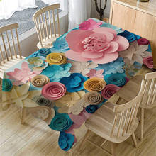 Toalha de mesa vegetal 3d, decoração retangular, para mesa de chá, sala de jantar, casamento e festa de aniversário 2024 - compre barato