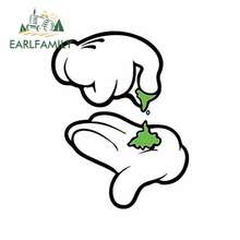 EARLFAMILY 13cm x 10.1cm Break UP Weed Cartoon Car Stickers Scratch-Proof Funny Decals Trunk Bumper Window Decoration 2024 - buy cheap