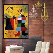 Joan Miro Abstract Watercolor Painting Famous Posters Prints Quadros Wall Art Picture Minimalist Living Room Home Decor Cuadros 2024 - buy cheap