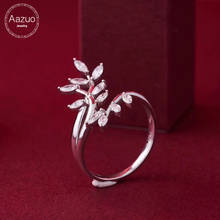Aazuo 100% 18K Белое Золото Au750 настоящие бриллианты модное кольцо для женщин изящное ювелирное изделие модный подарок для женщин на день рождения 2024 - купить недорого