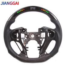 Carbon Fiber LED Steering Wheel Fit For Honda accord 9th 2013-2017 Perforated Leather Racing Wheel 2024 - buy cheap
