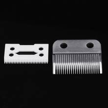 2pc cabelo barba substituir cerâmica lâmina cortador de metal inferior para wahl tesoura clipper 2024 - compre barato