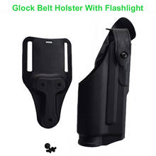 With Flashlight Glock Pistol Accessories Gun Case Right Hand Pistol Airsoft Belt Holster For Glock 17 19 22 23 31 32 2024 - buy cheap