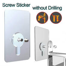 2pcs Punch-Free Non-Marking Screw Stickers Wall Picture Hook Invisible Traceless Heavy Duty No Drill Screw Stick-On Punch Nail 2024 - buy cheap
