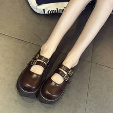 Женские лоферы на низком каблуке IF IFOND, удобные модные туфли на плоской подошве в японском стиле, милые туфли Лолиты для косплея 2024 - купить недорого