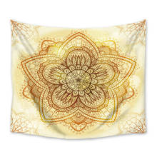 Tapiz de flores con Mandala bohemio, tapiz de pared colgante, decoración de pared, tela de serpiente Ana, cubrecama, estera de Yoga para dormitorio y hogar 2024 - compra barato