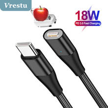 18W PD Magnetic Cable for iPhone 12 8 Type C USB C Cable Fast Charging Magnet Cord Mobile Phone USB Type C Kabel for iPhone 12 X 2024 - buy cheap