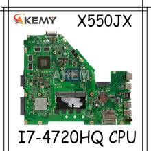 Akemy X550JX материнская плата для ноутбука For Asus X550JX X550JF X550JD X550JK X550J X550 тест оригинальный mainboar 4G RAM I7-4720HQ GTX950M 2024 - купить недорого