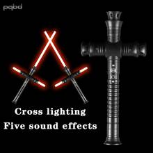 pqbd Lightsaber Basic Practice Lightsaber Dueling Blade Metal Handle Flash on Clash with Sound, Children Toy 2024 - buy cheap