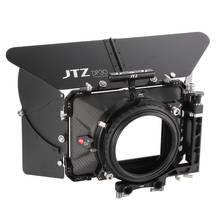 Jtz dp30 cine caixa fosca, de fibra de carbono 4 "x 4", 15mm/19mm para sony arri red a7 a7s a7r2 a7rm2 a6500 a7000 gh4 gh5 gh6 fs5 c100 bmpcc 2024 - compre barato