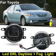 For Toyota RAV4 Solara Avalon Highlander Prius Avensis Camry Corolla Yaris LED DRL Daytime Running Light And Driving Fog Lamp 2024 - buy cheap