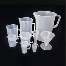 Vaso medidor de plástico transparente para hornear, vaso medidor para medir líquidos, contenedor de 50/100/250/1000/2000 ML 2024 - compra barato