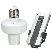 Soquete de lâmpada de controle remoto sem fio, durável, e27, suporte de lâmpada, interruptor de soquete, novo, desligado 2024 - compre barato