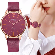 Hot Fashion Women Simple Style Wrist Watches Luxury Ladies Leather Bracelet Quartz Clock CCQ Brand Dropshipping 2024 - buy cheap