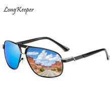 2020 Fashion Square Polarized Sunglasses Men Vintage Blue Mirror Coating Male Sun Glasses Stylish Black Sport Shades UV400 2024 - buy cheap