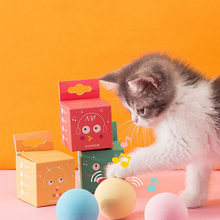 Умные игрушки для кошек, интерактивный мяч, тренировочная игрушка для кошек, игрушечный мяч для домашних животных, товары для питомцев, игрушка для кошек, котят, котенок 2024 - купить недорого