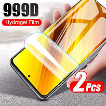 2Pcs 999d soft hydrogel film for xiaomi poco x3 nfc global version screen protector not glass little pocophone x3 x 3 3x pocox3 2024 - buy cheap