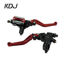 A Pair 7/8" 22mm Universal Motorcycle Brake Clutch Master Cylinder Lever Cable Clutch Reservoir For Scooter Sport Dirt Bike 2024 - купить недорого