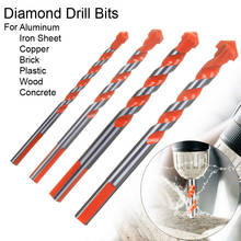 Brocas de diamante para hormigón, herramientas eléctricas de 6mm-12mm, brocas de Metal para azulejo de cerámica, vástago redondo, perforación de agujero de pared de hormigón 2024 - compra barato