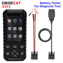 OBDIICAT V313 OBD2 Scanner Engine Code Reader Automotive Diagnostic Tool 4-inch Screen 2in1 For Car Diagnosis AndBattery Testing 2024 - buy cheap