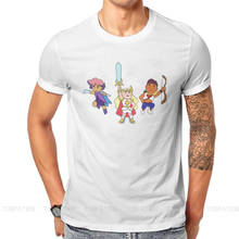 Tiny melhor amigos esquadrão estilo tshirt ela ra e as princesas de potência adora tv criativo gráfico t camisa de manga curta 2024 - compre barato