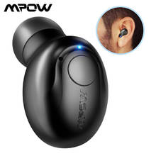 Mpow EM16 Single Bluetooth Earphone 5.0 Wireless Invisible Earpiece  In-ear Bluetooth Earbud With Mic Portable Business Earphone 2024 - buy cheap