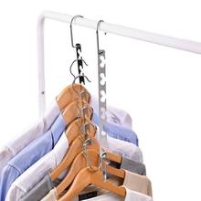 6 Hole Clothes Hanger Organizer Space Saving Hanger Clothes Closet Hangers Clothing Organizer Iron Clothes Drying Rack Hook 2024 - buy cheap