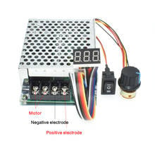 Controlador de velocidad del Motor de CC, 0 ~ 100%, ajustable, DC 10-50V, 40A, PWM, 12V, 24V, 48V, 2000W, máximo 60A, Reversible 2024 - compra barato