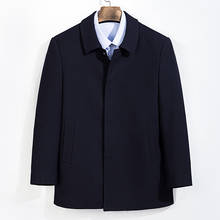 Novo grande tamanho grande 10xl 9xl casaco masculino windbreak inverno moda dos homens casaco de lã qualidade grosso quente trench coat masculino casaco de lã 2024 - compre barato
