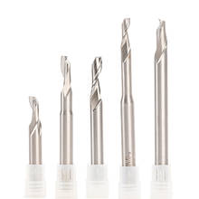 5pcs One Flute Aluminum Milling Cutter CNC End Mills for Aluminum Alloy Copper Cutting 8MM/10MM Shank HSS Router End Mill Bit 2024 - buy cheap