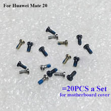 Juego de tornillos negros para Huawei mate 20, piezas de reparación de cubierta de placa base, 20 unidades 2024 - compra barato