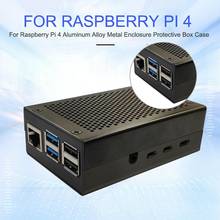 Raspberry Pi 4 Алюминиевый Чехол черный корпус серебряный корпус металлический корпус для RPI 4 Модель B R20 2024 - купить недорого