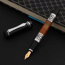 luxury High quality brand wingsung Fountain Pen black Metal Acrylic classic with silver Medium Nib gift calligraphy  ink pens 2024 - buy cheap