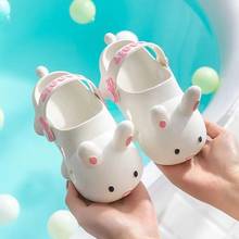 New stereo bunny bunny sandals for boys and girls summer kids beach shoes baby toddler soft indoor slippers children sandals 2024 - buy cheap