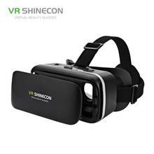 VR SHINECON G04 гарнитура виртуальной реальности 3D VR очки для 4,7-6,0 дюймовых Android IOS смартфонов 2024 - купить недорого