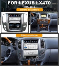 Reproductor Multimedia de DVD para coche, sistema Android con pantalla vertical de 12,1 pulgadas, navegación GPS para LEXUS LX470 2004-2006 2024 - compra barato