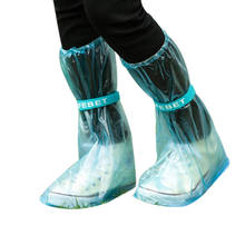Многоразовые непромокаемые ботинки для женщин/мужчин/детей, детские утепленные водонепроницаемые ботинки, непромокаемые Нескользящие ботинки на плоской подошве 2024 - купить недорого