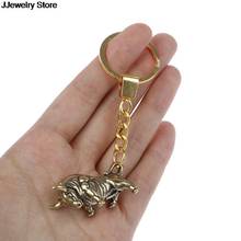 Bullfighting Key Ring Pendant Vintage Copper Lucky Bull Keychain Charm Chinese Feng Shui Hanging Jewelry Decor 3.7*2cm 2024 - buy cheap